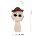 Miniatyrbild 9 av 11: Rytm Box Nytt Spel Perifer Plysch Leksaksdockor - Humanoid röd