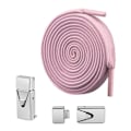 Miniatyrbild 1 av 10: Press Lock Skosnören Quick No Tie Skosnören ROSA - high quality pink