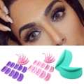 Pikkukuva 10 / 10: 5/8 paria silikoniripset Perm Pad silmäripset GREEN 8 PAIRS - spot-myynti Green 8pairs
