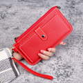 Pikkukuva 1 / 10: Slim Bifold Wallet Luottokorttiteline RED - korkealaatuinen Red