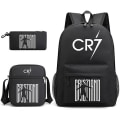 Pikkukuva 1 / 5: Muoti Cr7 3kpl Setit Reppu Mochila New Students Kapasiteetti Koululaukut Kirjalaukku Matkalaukku - korkea laatu Only satchel Type 1