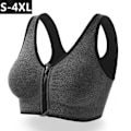 Miniatyrbild 9 av 10: Dragkedja port BH Plus ize Löpning Yoga Fitness GRÅ - stock grey S
