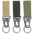 Miniatyrbild 8 av 10: Hängande Webbing Spänne Vandring Klätterkarbin KHAKI - high quality Khaki