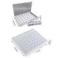 Pikkukuva 3 / 11: 28/56 Grids Beads Storage Box, Art Rhinestone Tools - spot-myynti transparent 28 compartment storage box