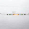 Pikkukuva 6 / 8: Puiset helmet Verhojen sidontanaru Holder Clip Decors - korkea laatu Multicolor 2PCS