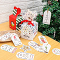 Pikkukuva 8 / 10: 50 kpl Xmas Hanging Kraft Paper Ornaments Christmas Tree Tag J - loki