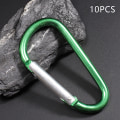Miniatyrbild 1 av 8: Karbinhake Nyckelring Aluminiumlegering D-ring Spänne Spring Carabin - high quality Green