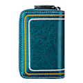 Pikkukuva 1 / 5: Monitoiminen kotelo korttipidike all-in-one laukku RFID-demagnetisoitumisen ja varkaudenesto - varastossa peacock blue