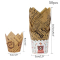 Miniatyrbild 2 av 10: 50Pack Bakplåtspapper Cupcake Liners,16,5*8*5cm - stock