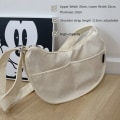 Miniatyrbild 2 av 10: Axelremsväska i canvas Crossbody-väska SVART - spot sales black