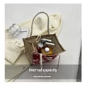 Miniatyrbild 3 av 10: Lunchbox Bag Bärväska KHAKI KNAPPSTIL - high quality Khaki Button Style-Button Style