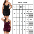 Miniatyrbild 2 av 7: Dam Sexig Nattdräkt Underkläder Party Nattkläder Plus Size Svart - spot försäljning 5XL