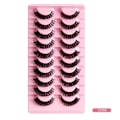Pikkukuva 1 / 10: 10 Pairs Lashes DD Curl Russian Volume Mink Hair tekoripset - varastossa