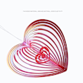 Pikkukuva 3 / 10: Heart Wind Spinner Geometric Art BLUE - log