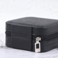 Miniatyrbild 5 av 5: Smycken Organizer Display Smycken Case Bärbar Smyckeskrin Lea - high quality White