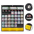 Miniatyrbild 5 av 10: Classroom Calendar Set Calendar Pocket Chart - on stock 2