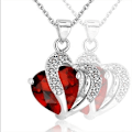 Pikkukuva 9 / 10: Kaulakoru Heart Birthstone RED - spot-myynti red