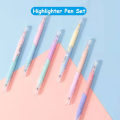 Pikkukuva 3 / 10: 6kpl Highlighter Set Key Points Markers Värillinen kynä - spot-ale 6PCS/Set