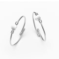 Pikkukuva 8 / 10: Love Heart Charm Rannekoru Wire Rannekoru SILVER - varastossa Silver