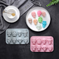 Pikkukuva 9 / 10: 8 Grids Skull Gummies Halloween Shape PINK - varastossa