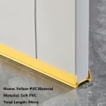 Miniatyrbild 1 av 10: Dörr Botten Tätningslist Drag Excluder GUL-PVC MATERIAL - high quality