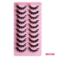 Miniatyrbild 1 av 10: 10 Pairs Lashes DD Curl Russian Volume Mink Hair Falske øyevipper - spot försäljning