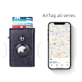 Pikkukuva 4 / 4: AirTag nahkalompakko Apple Airtags Trackerille - varastossa
