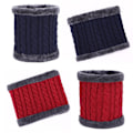 Miniatyrbild 8 av 10: Stickad halsduk tjock halsring NAVY - high quality navy