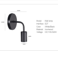 Miniatyrbild 2 av 9: Vägglampa Sänglampa JÄRN SVART - high quality Iron BLack