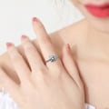 Pikkukuva 6 / 7: Double Layer Zircon Rings, Crystal Ladies Ring - spot-myynti 7