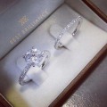 Pikkukuva 4 / 7: Double Layer Zircon Rings, Crystal Ladies Ring - spot-myynti 7