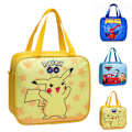 Pikkukuva 2 / 2: Pikachu Lounaskassi Kannettava eristysopiskelijan eristepussi - korkealaatuinen yellow pikachu