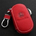 Pikkukuva 1 / 5: Auto Car Smart Key Case Remote Case Unisex Key Chain Holder Vetoketju - varastossa Red
