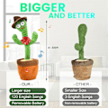 Miniatyrbild 2 av 9: Sjunger Dans Repeterande Talking Cactus Toy - on stock 2