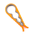Pikkukuva 2 / 4: 4-in-1 Grip Multi Opener liikkuvuus Liukumaton kumipullo kiinteä - spot-myynti Orange