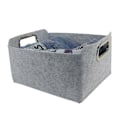 Miniatyrbild 10 av 10: Filt Förvaring Korg Kläder Organizer Diverse Container LIGHT - high quality Light grey S