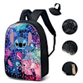 Miniatyrbild 7 av 7: 3st Lilo & Stitch Ryggsäck Lunchväska Case Set - on stock A