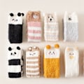 Miniatyrbild 9 av 10: Coral Feece Sock Modeling Knästrumpor STYLE 6 - high quality Style 6