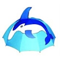 Pikkukuva 1 / 5: Sarjakuva eläinsateenvarjo lasten korville suora kahva - spot ale dolphins