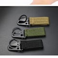 Miniatyrbild 7 av 10: Hängande Webbing Spänne Vandring Klätterkarbin KHAKI - high quality Khaki