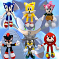 Pikkukuva 3 / 11: 28 cm Sonic Pehmo Doll Avaimenperä Shadow Hedgehog Täytetty heilurilelu - varastossa