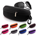 Pikkukuva 6 / 8: 2kpl vetoketjulliset aurinkolasit Hard Case Glasses Aurinkolasit Protector - spot-myynti BLUE