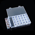 Pikkukuva 10 / 11: 28/56 Grids Beads Storage Box, Art Rhinestone Tools - spot-myynti transparent 28 compartment storage box