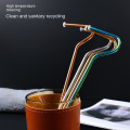 Miniatyrbild 7 av 9: 3/6ST Anti Wrinkle Straw Dricksug SILVER 3ST - high quality silver 3pcs-3pcs