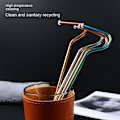 Pikkukuva 7 / 9: 3/6PCS Anti Wrinkle Straw Juomapilli SILVER 3PCS - korkea laatu silver 3pcs-3pcs