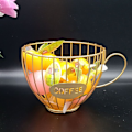 Miniatyrbild 8 av 10: Kaffemugg Form Förvaringsställ Fruktbricka GULD - spot sales Gold