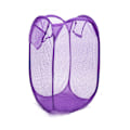 Miniatyrbild 2 av 7: Hopfällbar tvättkorg Vikbar popup-tygkorg - stock Purple