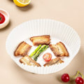 Pikkukuva 3 / 8: 100 PCS Air Fryer Liners engångspapper pergament ångbåt nature - spot försäljning 100PCS White