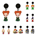 Pikkukuva 2 / 2: Hocus Pocus Witches abulous Drop Dingle Korvakorut Halloween - varastossa F