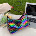 Pikkukuva 9 / 10: Naisten paljetteja Olkalaukku Tyttö Käsilaukut MULTICOLOR - korkea laatu multicolor